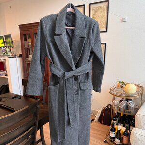 Women's Long Wool Trench Coat